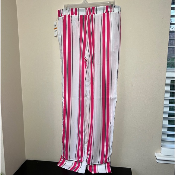 NWT Jenni Intimates Hot Pink Striped Rayon Lightweight Pajama Pants Size Small - Picture 4 of 6